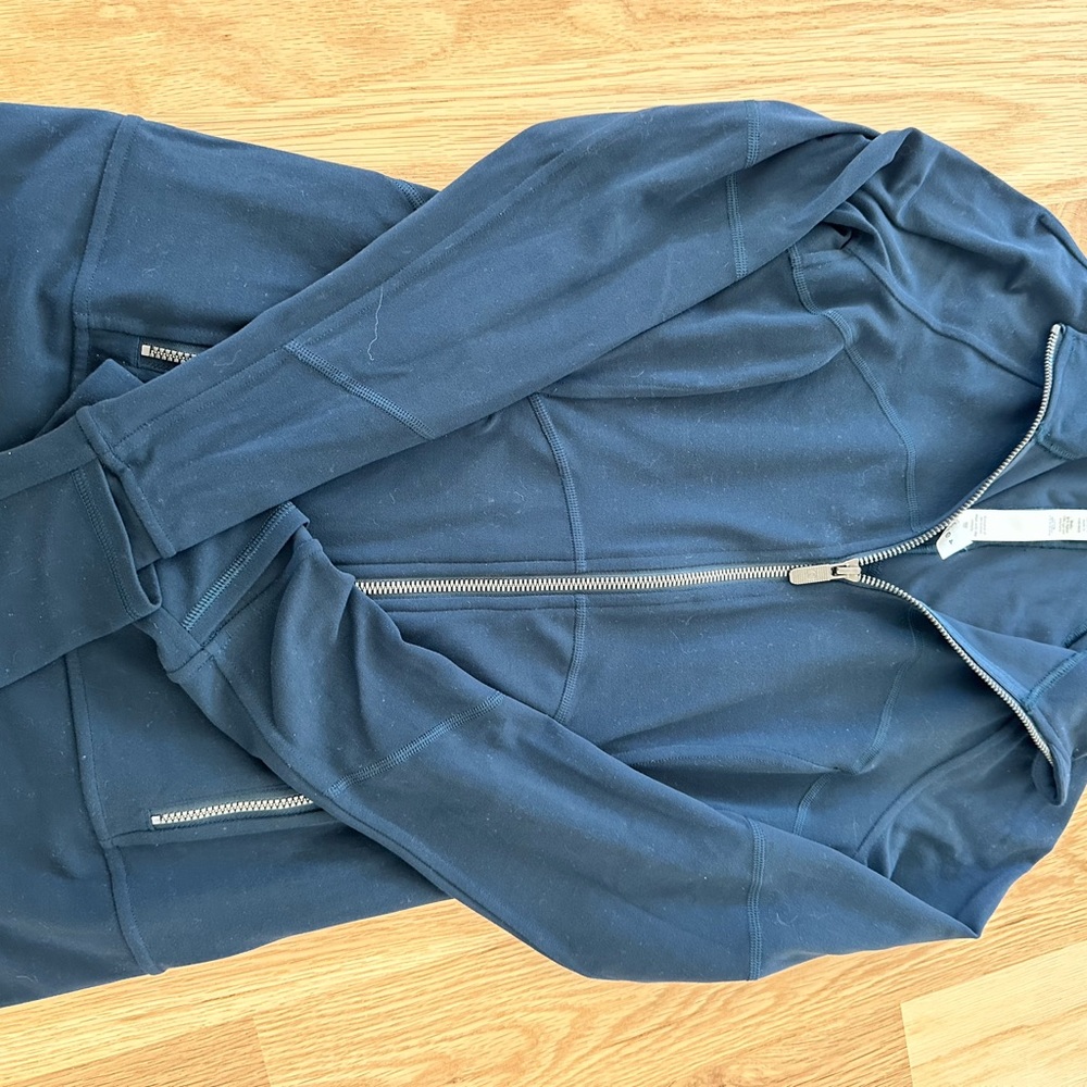 Lululemon Navy blue zip down jacket